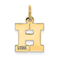 Load image into Gallery viewer, 14k Small Block Letter H Initial Charm
