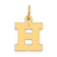 Load image into Gallery viewer, 14k Small Block Letter H Initial Charm
