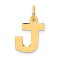 Load image into Gallery viewer, 14k Small Block Letter J Initial Charm

