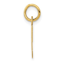 Load image into Gallery viewer, 14k Small Block Letter T Initial Charm
