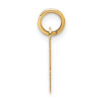 Load image into Gallery viewer, 14k Small Block Initial Z Charm
