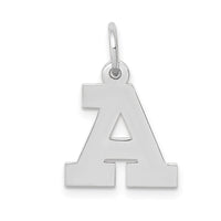 Load image into Gallery viewer, 14KW Small Block Letter A Initial Charm
