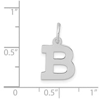 Load image into Gallery viewer, 14KW Small Block Letter B Initial Charm
