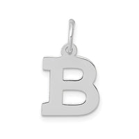 Load image into Gallery viewer, 14KW Small Block Letter B Initial Charm
