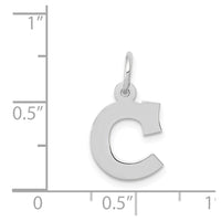 Load image into Gallery viewer, 14KW Small Block Letter C Initial Charm
