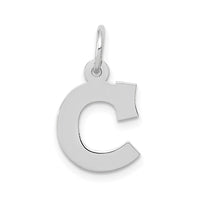 Load image into Gallery viewer, 14KW Small Block Letter C Initial Charm
