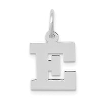 Load image into Gallery viewer, 14KW Small Block Letter E Initial Charm
