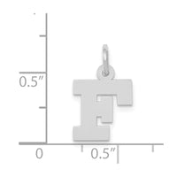 Load image into Gallery viewer, 14KW Small Block Letter F Initial Charm
