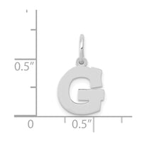 Load image into Gallery viewer, 14KW Small Block Letter G Initial Charm
