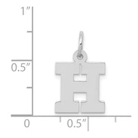 Load image into Gallery viewer, 14KW Small Block Letter H Initial Charm
