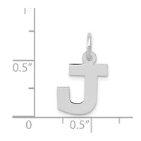Load image into Gallery viewer, 14KW Small Block Letter J Initial Charm
