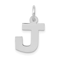 Load image into Gallery viewer, 14KW Small Block Letter J Initial Charm
