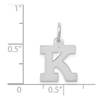Load image into Gallery viewer, 14KW Small Block Letter K Initial Charm
