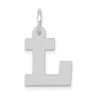Load image into Gallery viewer, 14KW Small Block Letter L Initial Charm
