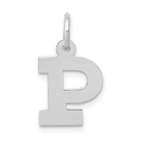 Load image into Gallery viewer, 14KW Small Block Letter P Initial Charm
