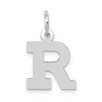 Load image into Gallery viewer, 14KW Small Block Letter R Initial Charm
