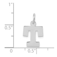 Load image into Gallery viewer, 14KW Small Block Letter T Initial Charm
