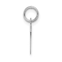 Load image into Gallery viewer, 14KW Small Block Letter V Initial Charm
