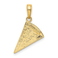 Load image into Gallery viewer, 14k Enameled Pizza Slice Pendant
