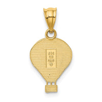 Load image into Gallery viewer, 14k Polished Multi-color Enamel Hot Air Balloon Pendant

