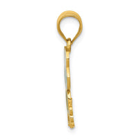 Load image into Gallery viewer, 14k Green and White Enameled Frog
