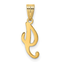 Load image into Gallery viewer, 14KY Script Letter I Initial Pendant
