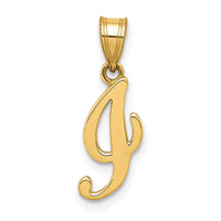 Load image into Gallery viewer, 14KY Script Letter I Initial Pendant
