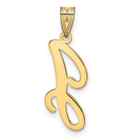 Load image into Gallery viewer, 14KY Script Letter J Initial Pendant
