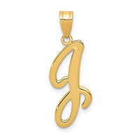 Load image into Gallery viewer, 14KY Script Letter J Initial Pendant
