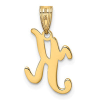 Load image into Gallery viewer, 14KY Script Letter K Initial Pendant
