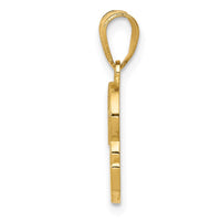 Load image into Gallery viewer, 14KY Script Letter R Initial Pendant
