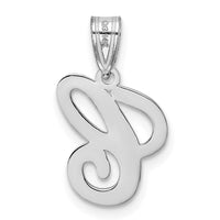 Load image into Gallery viewer, 14KW White Gold Script Letter C Initial  Pendant
