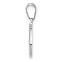 Load image into Gallery viewer, 14KW White Gold Script Letter D Initial  Pendant
