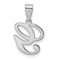 Load image into Gallery viewer, 14KW White Gold Script Letter G Initial Pendant
