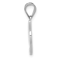 Load image into Gallery viewer, 14KW White Gold Script Letter I Initial Pendant
