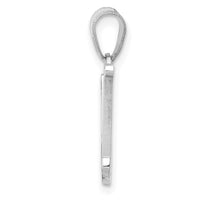 Load image into Gallery viewer, 14KW White Gold Script Letter N Initial Pendant
