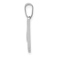 Load image into Gallery viewer, 14KW White Gold Script Letter W Initial Pendant
