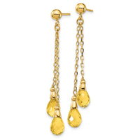 Load image into Gallery viewer, 14k Citrine Dangle Earrings
