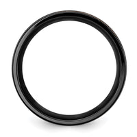 Load image into Gallery viewer, Chisel Black Zirconium Brushed and Polished Rose IP-plated 8mm Band
